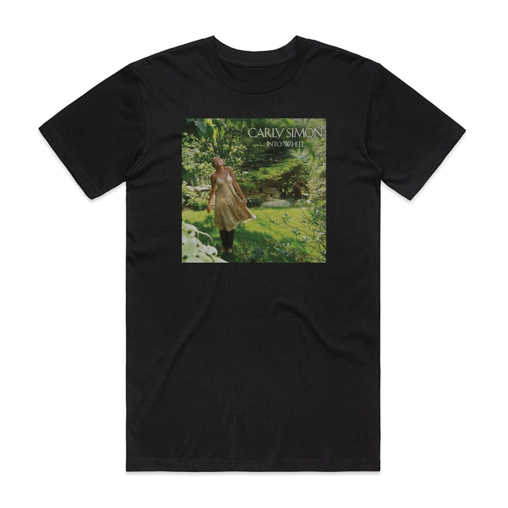 Carly Simon Into White Album Cover T-Shirt Black